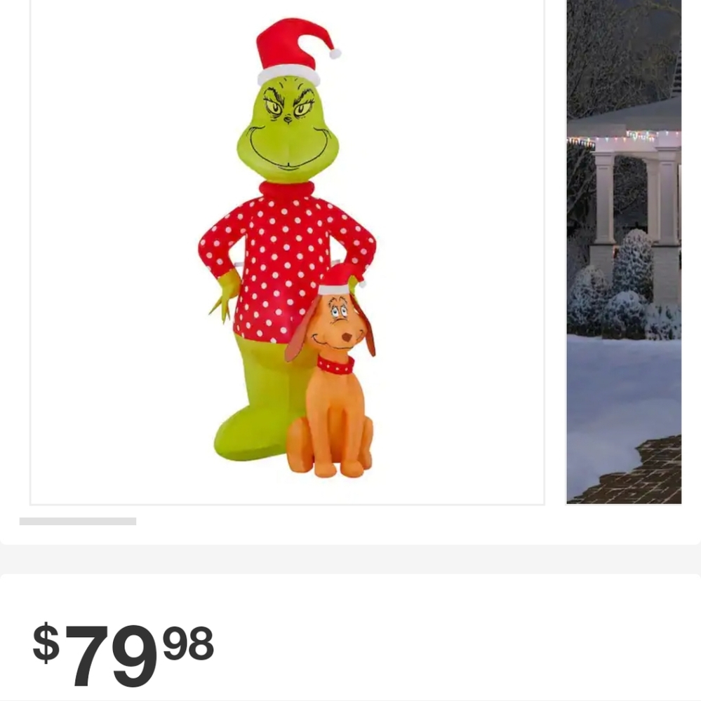 6 ft grinch max inflatable